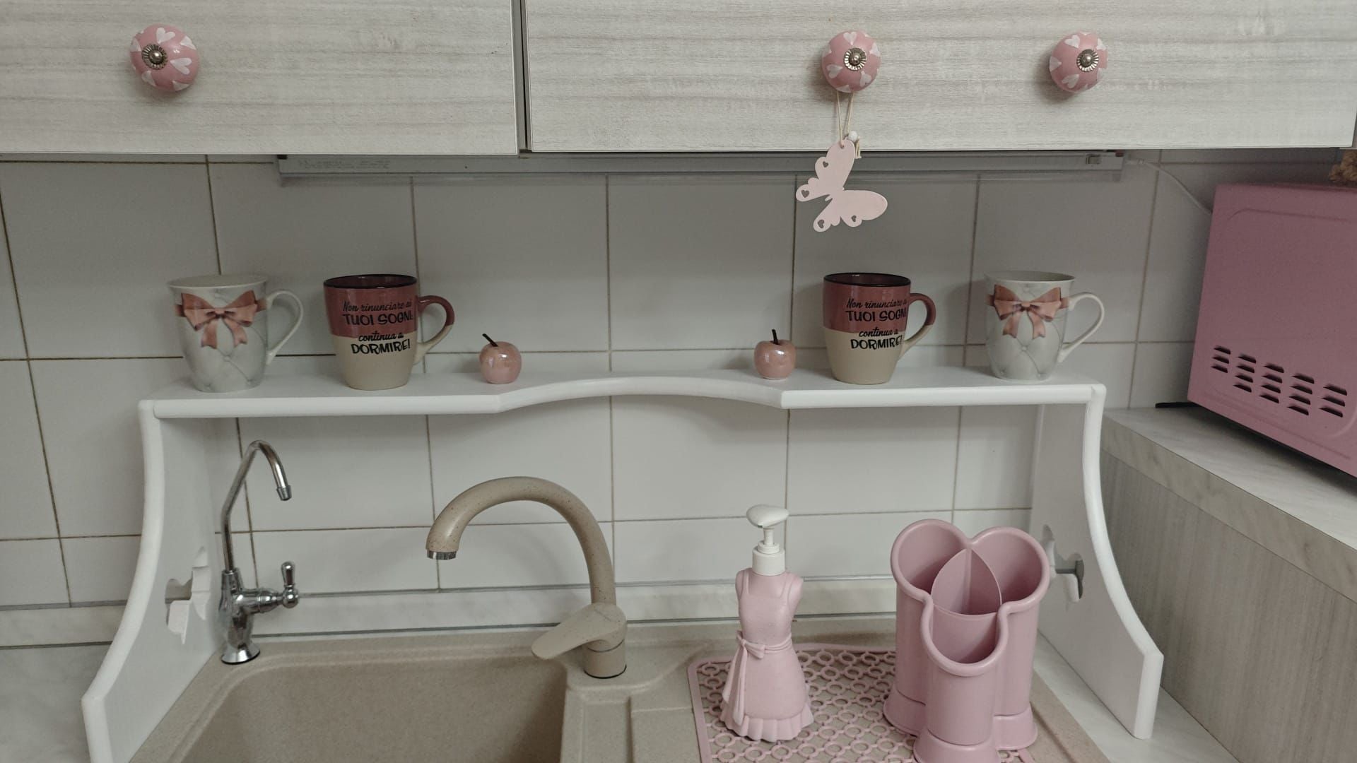 Mensola d'appoggio lavandino 90cm x 30