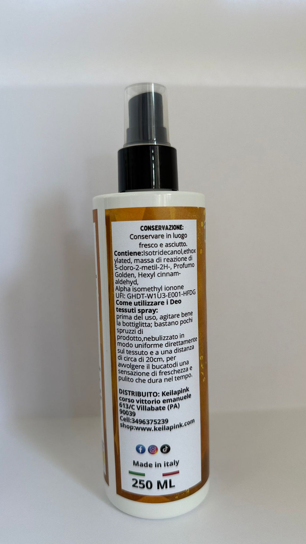 Deo spray tessuto GOLD