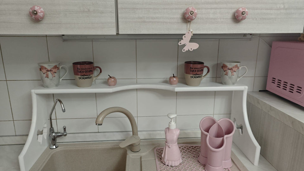 Mensola d'appoggio lavandino 90cm x 30